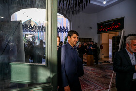سید ستار هاشمی وزیر ارتباطات در مراسم ختم شهید دکتر محمدمهدی طهرانچی
