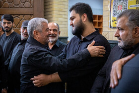 سردار محمدعلی جعفری، فرمانده سابق کل سپاه در مراسم یادبود شهید سرلشکر امیرعلی حاجی‌زاده