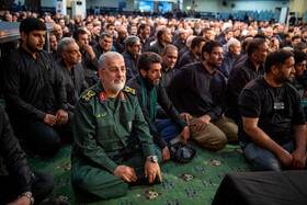 سردار محمد پاکپور، فرمانده کل سپاه در مراسم یادبود شهید سرلشکر امیرعلی حاجی‌زاده