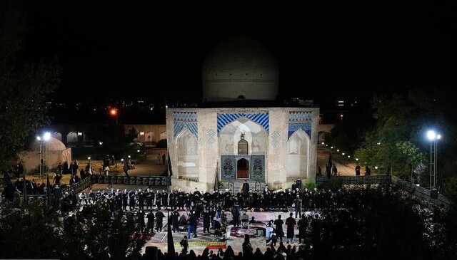 بقعه تاریخی شیخ جبرائیل کلخوران اردبیل میزبان عزاداران حسینی شد