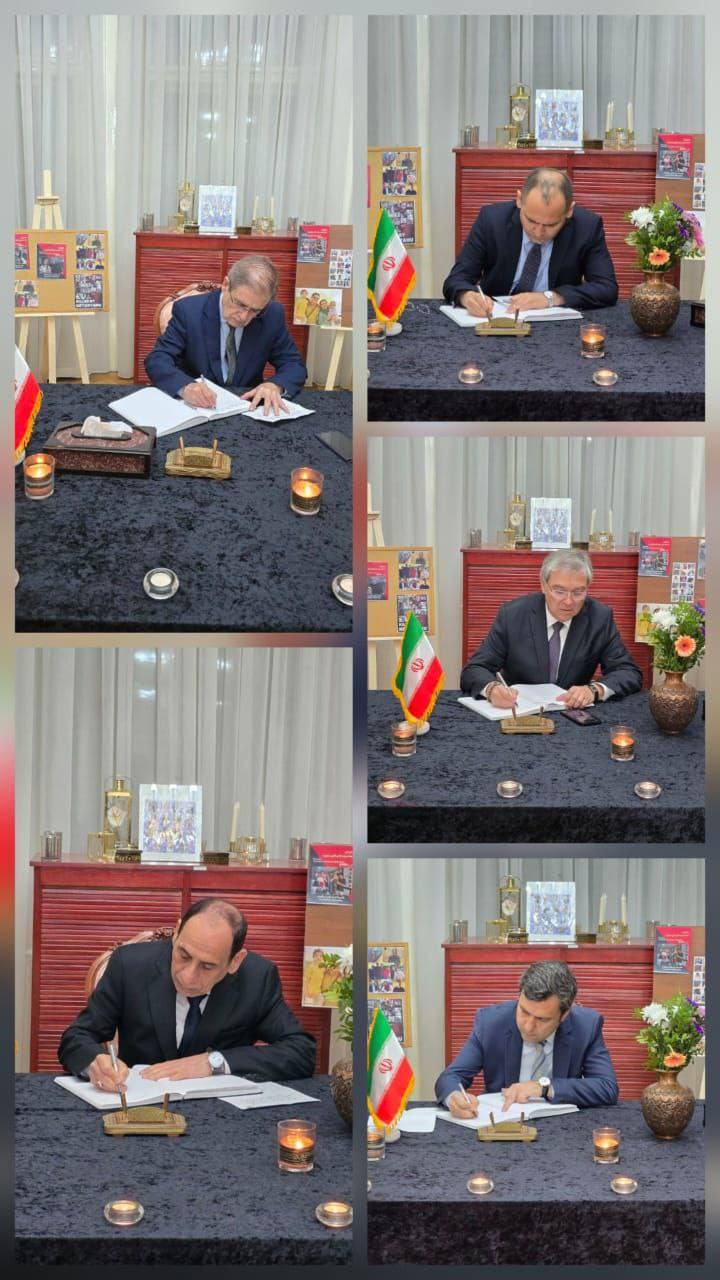 گشایش دفتر یادبود شهدای اقتدار در محل نمایندگی ایران در مجارستان