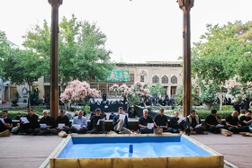 عزاداری در خانه تاریخی شیخ‌الاسلام - اصفهان