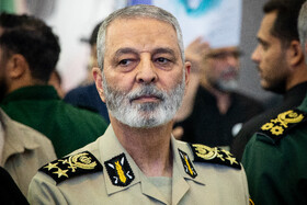 امیر سرلشکر عبدالرحیم موسوی، فرمانده ستاد کل نیروهای مسلح در مراسم بزرگداشت شهدای اقتدار