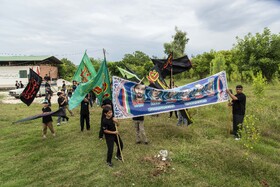 آیین علم گردانی در روستای «باریک آبسر» - ساری