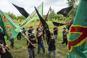 آیین علم گردانی در روستای «باریک آبسر» - ساری