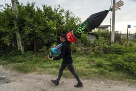 آیین علم گردانی در روستای «باریک آبسر» - ساری