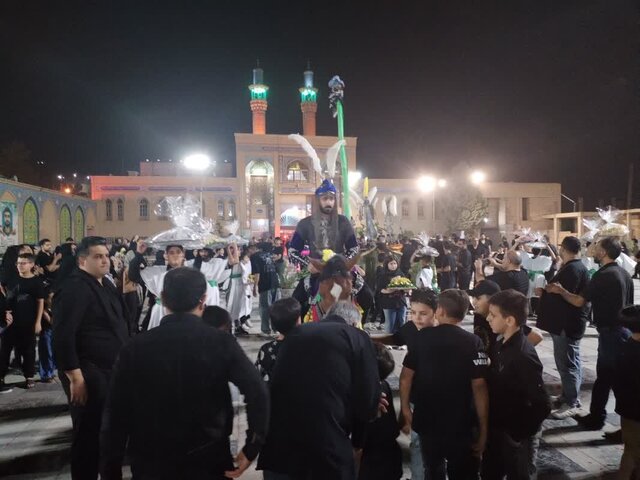 مردم پیشوا در شب حضرت قاسم (ع) حماسه وفاداری نوجوان کربلا را بازخوانی کردند