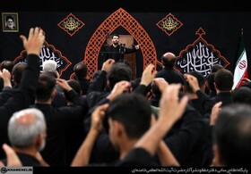 مراسم عزاداری حضرت اباعبدالله الحسین علیه‌السلام در حسینیه امام خمینی برگزار شد