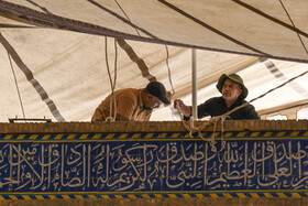 آیین برافراشتن خیمه ۴۰۰ ساله هارونیه - اصفهان