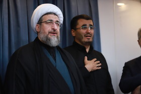 حضور حجت الاسلام والمسلمین احمد مطهری اصل، امام جمعه تبریز در اجتماع ضد صهیونی دستجات و هیئات حسینی در تبریز