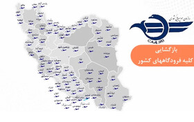 بازگشایی فرودگاه‌ها برای پروازهای داخلی و خارجی و فضای کشور برای پروازهای عبوری بین‌المللی