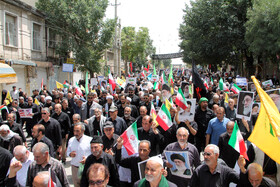 راهپیمایی جمعه خشم و نصر در کرمانشاه برگزار شد