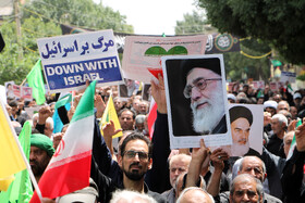 راهپیمایی جمعه خشم و نصر در کرمانشاه برگزار شد