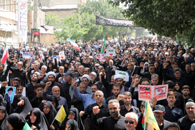 راهپیمایی جمعه خشم و نصر در کرمانشاه برگزار شد