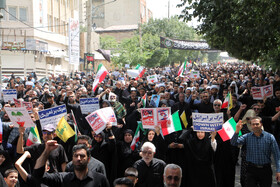 راهپیمایی جمعه خشم و نصر در کرمانشاه برگزار شد