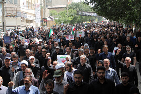 راهپیمایی جمعه خشم و نصر در کرمانشاه برگزار شد