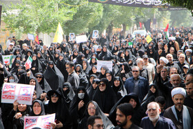 راهپیمایی جمعه خشم و نصر در کرمانشاه برگزار شد