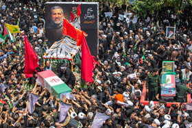 تشییع پیکر سرلشگر محمد سعید ایزدی و جانباز شهید محمد آقازیارتی - قم