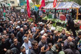 تشییع پیکر سرلشگر محمد سعید ایزدی و جانباز شهید محمد آقازیارتی - قم