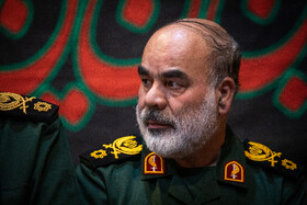 سردار محمد کرمی در مراسم یادبود شهید سرلشکر حسین سلامی