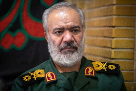 سردار علی فدوی در مراسم یادبود شهید سرلشکر حسین سلامی