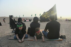 آیین عزاداری در صحرا _ سمنان