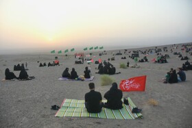 آیین عزاداری در صحرا _ سمنان