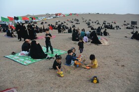 آیین عزاداری در صحرا _ سمنان