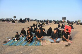 آیین عزاداری در صحرا _ سمنان
