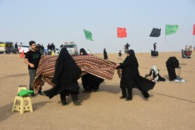 آیین عزاداری در صحرا _ سمنان