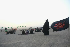 آیین عزاداری در صحرا _ سمنان