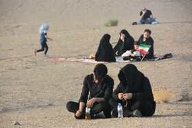 آیین عزاداری در صحرا _ سمنان