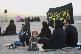 آیین عزاداری در صحرا _ سمنان