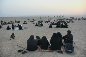 آیین عزاداری در صحرا _ سمنان