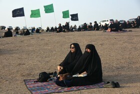 آیین عزاداری در صحرا _ سمنان