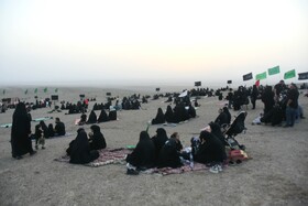 آیین عزاداری در صحرا _ سمنان