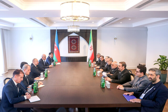 دیدار روسای جمهور ایران و آذربایجان