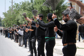 برگزاری مراسم زنجیرزنی در روز تاسوعای حسینی در کرمانشاه