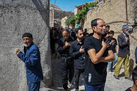 مراسم عزاداری تاسوعای حسینی در روستای «کرف» - خراسان شمالی