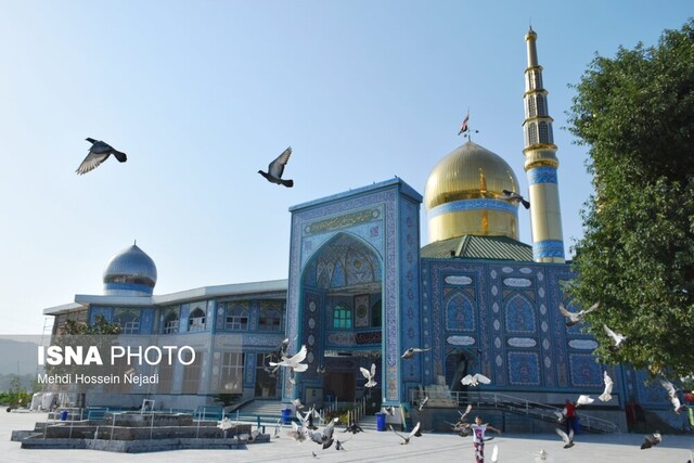 عزاداری تاسوعای حسینی در امامزادگان ابراهیم و قاسم (ع) آستارا