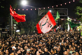 عزاداری مردم زنجان در شب عاشورا