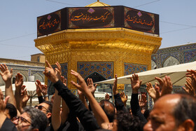 مراسم عزاداری عاشورای حسینی در حرم مطهر رضوی