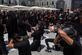 مراسم عزاداری عاشورای حسینی در حرم مطهر رضوی