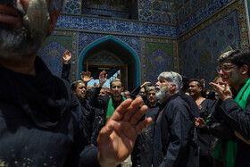 مراسم عزاداری عاشورای حسینی در حرم مطهر رضوی