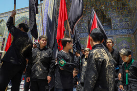 مراسم عزاداری عاشورای حسینی در حرم مطهر رضوی