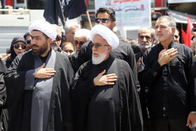 حضور آیت الله عفوری، امام جمعه کرمانشاه در مراسم عاشورای حسینی