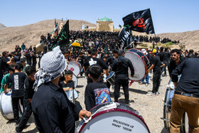 عزاداری روز عاشورا در امامزاده «سید ابراهیم» روستای «دربند» - خراسان شمالی