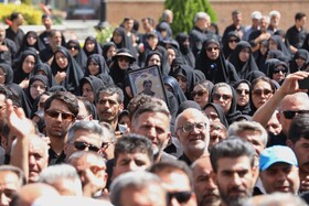 مراسم وداع و تشییع سرباز مدافع وطن عباس حیدری در همدان