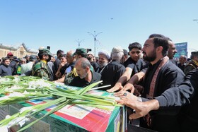 مراسم وداع و تشییع سرباز مدافع وطن عباس حیدری در همدان