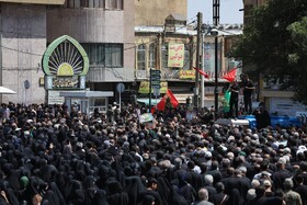مراسم وداع و تشییع سرباز مدافع وطن عباس حیدری در همدان